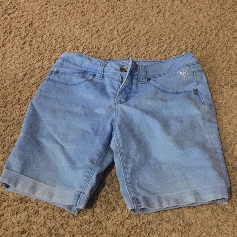 Justice blue jean shorts